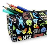 Pen+Gear Gaming Icon Design Barrel Pencil Pouch