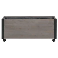 Grapevine 24IN FSC Recycled Wood Planter with Casters