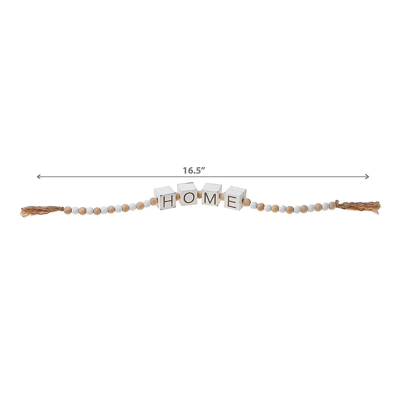 IH Casa Decor Garale Perlée Avec Signe De Bloc À La Maison - Ensemble De 2