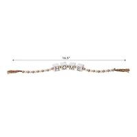 IH Casa Decor Garale Perlée Avec Signe De Bloc À La Maison - Ensemble De 2