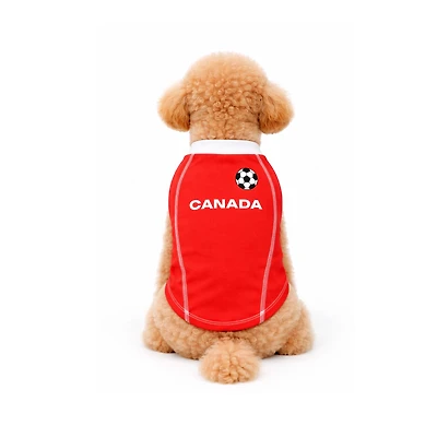 One Paw, Canada Soccer Jersey, Multiple Teams and Sizes, Dog Team Shirt, Light Blue, Unisex, Short Shirt, for Dogs