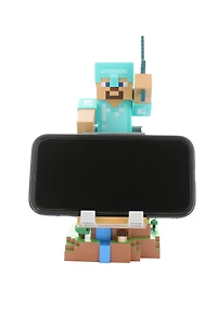 Exquisite Gaming Minecraft: Steve Cable Guy R.E.S.T Collectable Figure Device Holder, CG Steve