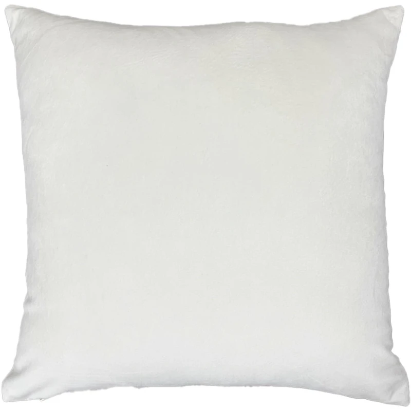 18x18 Strand White Textured Chenille Polyester Decorative Pillow