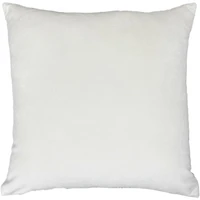18x18 Strand White Textured Chenille Polyester Decorative Pillow