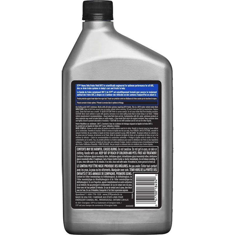 Liquide de freins DOT 3 STP (946 ml) Liquide de freins DOT 3 (946