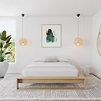 Lido Queen Size Platform Bed with Slats