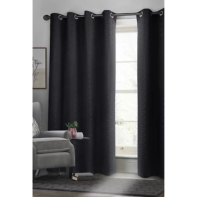 Safdie & Co. Rideau Tissé Noir Total 54X84L Noir Geo
