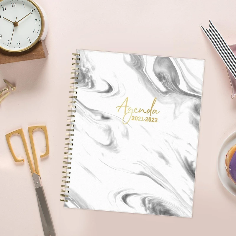 Blue Sky Marble Large Weekly/Monthly Planner for 2021-2022