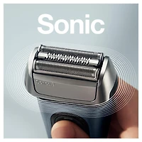 Rasoir électrique Braun Series 8 8453cc pour homme, tête 3+1 avec tondeuse de précision, rasoir électrique, technologie sonique et tête d’adaptation à 40°, centre SmartCare 5 en 1, utilisation sur pea
