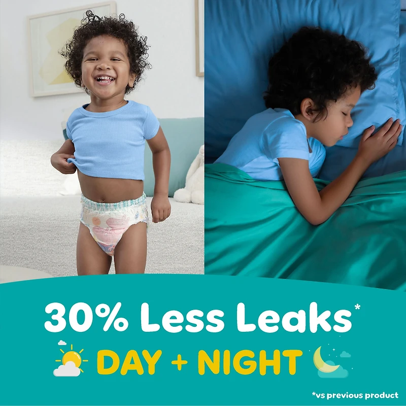 Sous-vêtements d’entraînement Pampers Easy Ups, taille 4 2T/3T, filles