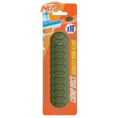 Disques herbe a chat Nerf Cat paq de 10