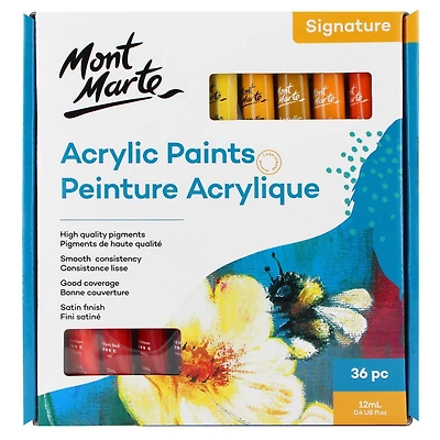 Ensemble de peinture acrylique Signature Mont Marte 36mcx x 12ml 12 ml
