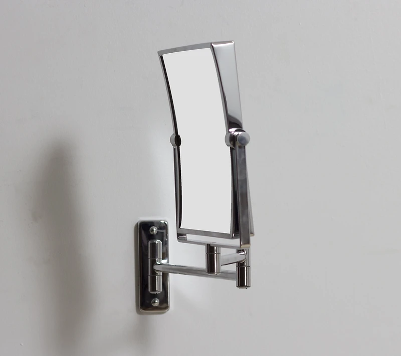 American Imaginations 16.36-in. x 12.13-in. Stainless Steel Magnifying Mirror  In Chrome AI-646