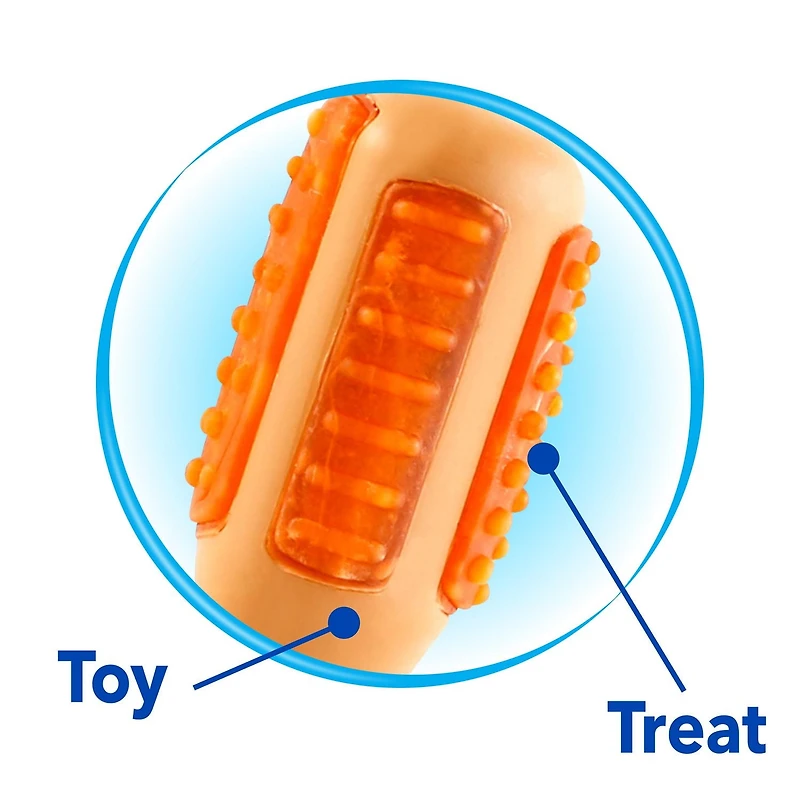 Hartz Chew & Clean Chicken Drumstick, très petit jouet pour chien Friandises aromatisées intégrées