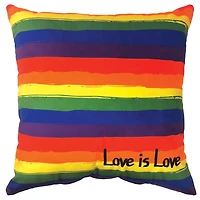 hometrends Coussin Décoratif à Rayures « Love is Love » Fierté