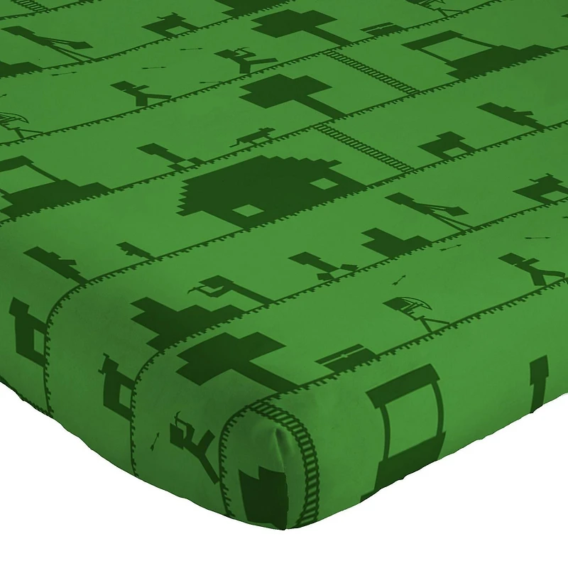 Minecraft 4-Piece Full Sheet Set, 100% Polyester, Full (Double)