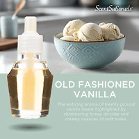 Huile Scent Charm ScentSationals - Old Fashioned Vanilla 0.8 Fl oz, 24 mL Recharge