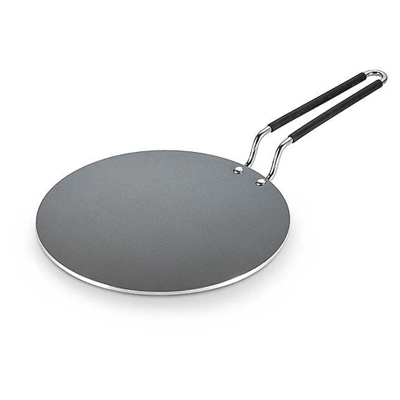 Utsava 10.5 Inch Tri-Ply Clad Stainless Steel Ceramic Nonstick Concave Dosa Tawa