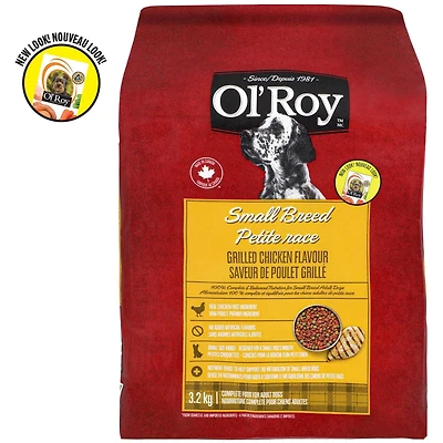 Ol' Roy Small Breed Grilled Chicken Flavour Dry Dog Food, 3.2 kg