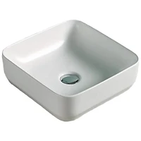 American Imaginations -in. W Above Counter Bathroom Vessel Sink For Wall Mount Wall Mount Drilling AI