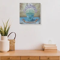 Metal Wall Sign La Lavender