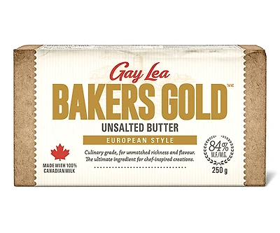 Gay Lea Butter 84% Baker's Gold 250g, Gay Lea Baker's Gold Butter 250g