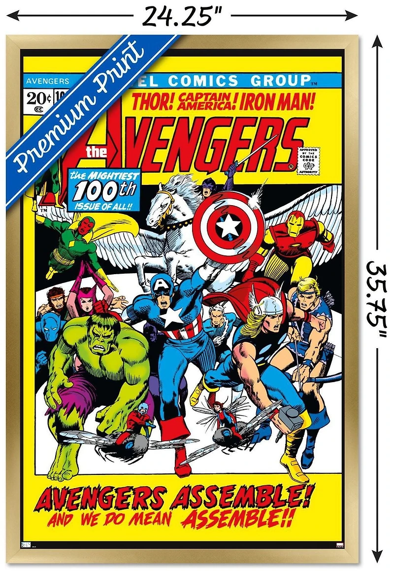 Marvel Comics - Avengers #100 Wall Poster