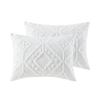 Ensemble d'édredon 5 piéce de Home Trends Ensemble d'édredon diamant chenille, 2 place / grand