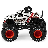 Monster Jam, Coffret de 2 véhicules authentiques Monster Mutt Dalmatian vs Huskey, Monster trucks en métal moulé à l'échelle 1:64