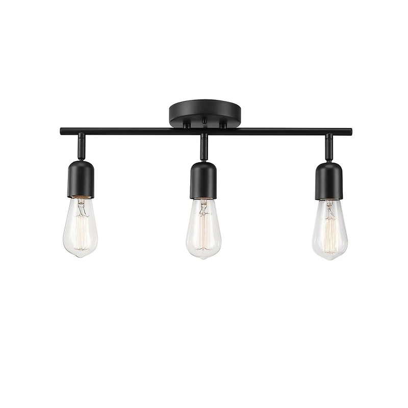 Pearson 3-Light Matte Black Track Lighting