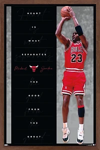 Michael Jordan - Heart Wall Poster, 22.375" x 34"