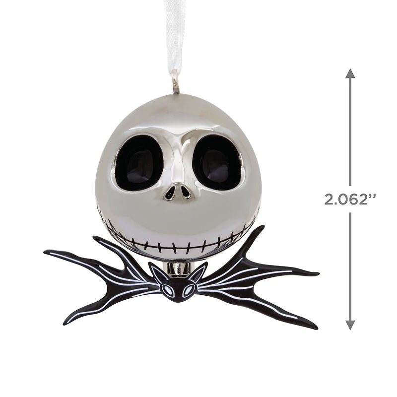 Hallmark Disney Tim Burton's The Nightmare Before Christmas Jack Skellington Premium Metal Christmas Ornament