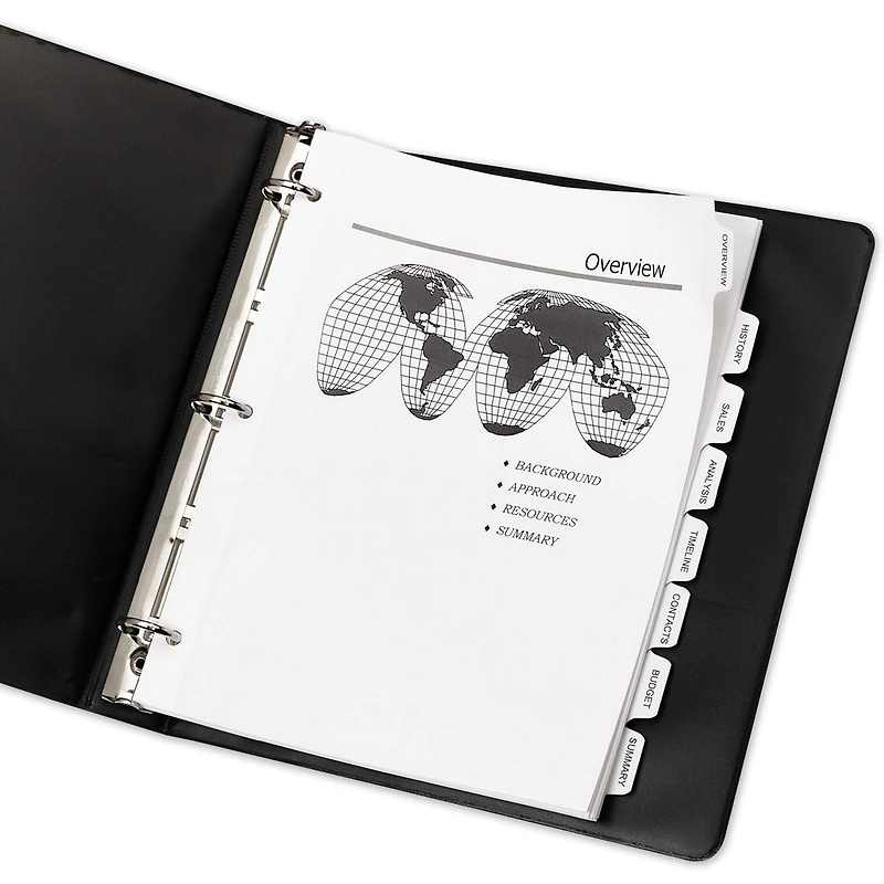 Print-On Dividers, 8 Tab, 5 Sets