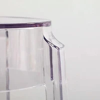 Heavenly Collection Clear Plastic Bar Stool