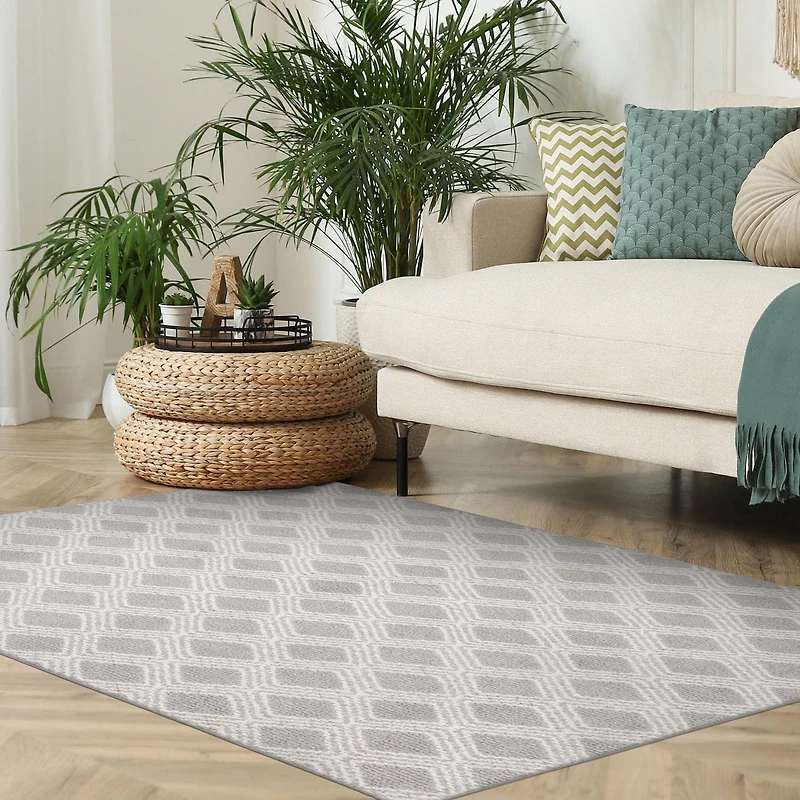 Tapis Avenue B Easton gris clair 5' x 7'