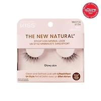 KISS The New Natural, False Eyelashes, Glowy Skin, Single Pack, 1 Pair., False Eyelashes, Glowy