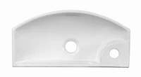 American Imaginations 17.75-in. W Above Counter White Bathroom Vessel Sink Set For 1 Hole Left Faucet AI