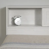 South Shore Hazen Twin Mates Bed with 3 Drawers and Headboard Set, in White Pine