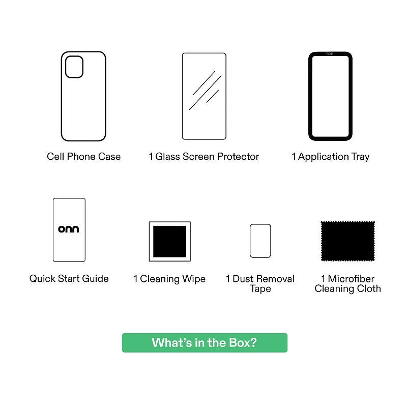 Coque de téléphone compatible avec MagSafe (Clair) et protecteur d'écran en verre avec plateau d'application facile pour iPhone 17 Pro Max