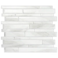 SMART TILES PEEL & STICK BACKSPLASH - MILANO MASSA - 4 Pieces 11.55 x 9.63