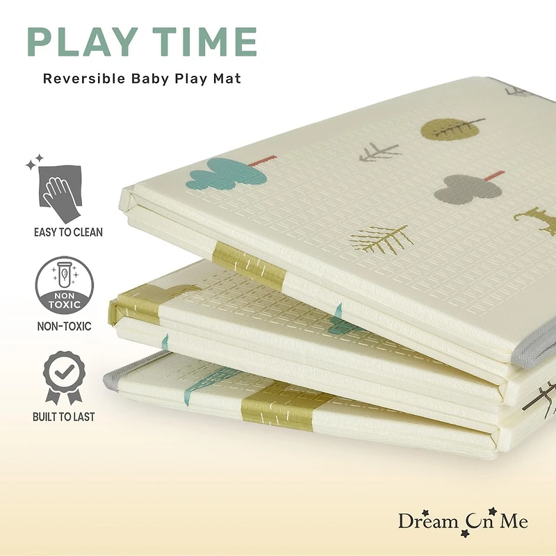 Dream On Me Play time tapis de jeu réversible pour bébé, Modèle # 460