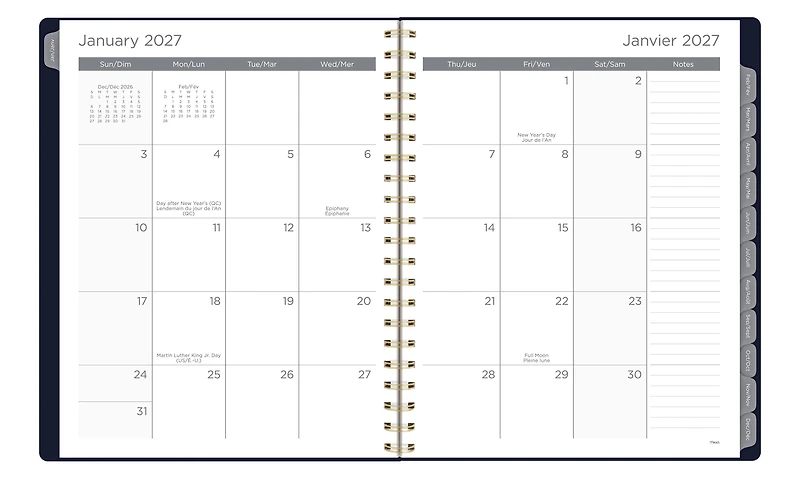 2027 Mead® Lily of Valley Large Weekly and Monthly Planner