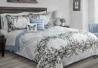 Safdie & Co. Courtepointe 3PC DQ Toujours Bleu