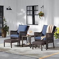 Ensemble causerie 5 pièces pour patio Belmont HOMETRENDS