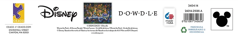 Ceaco Le puzzle Winnie the Pooh - A Heroes Parade - en 1500 pièces