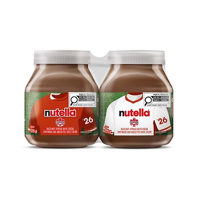 NUTELLA Tartinade aux Noisettes et au Cacao pour le Déjeuner, 2 Pots