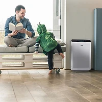 Purificateur d'air WINIX C535, nettoyage en 4 étapes avec filtres d'une durée de vie de 2 ans. Capacité maximale de la pièce : 1 600 m².
