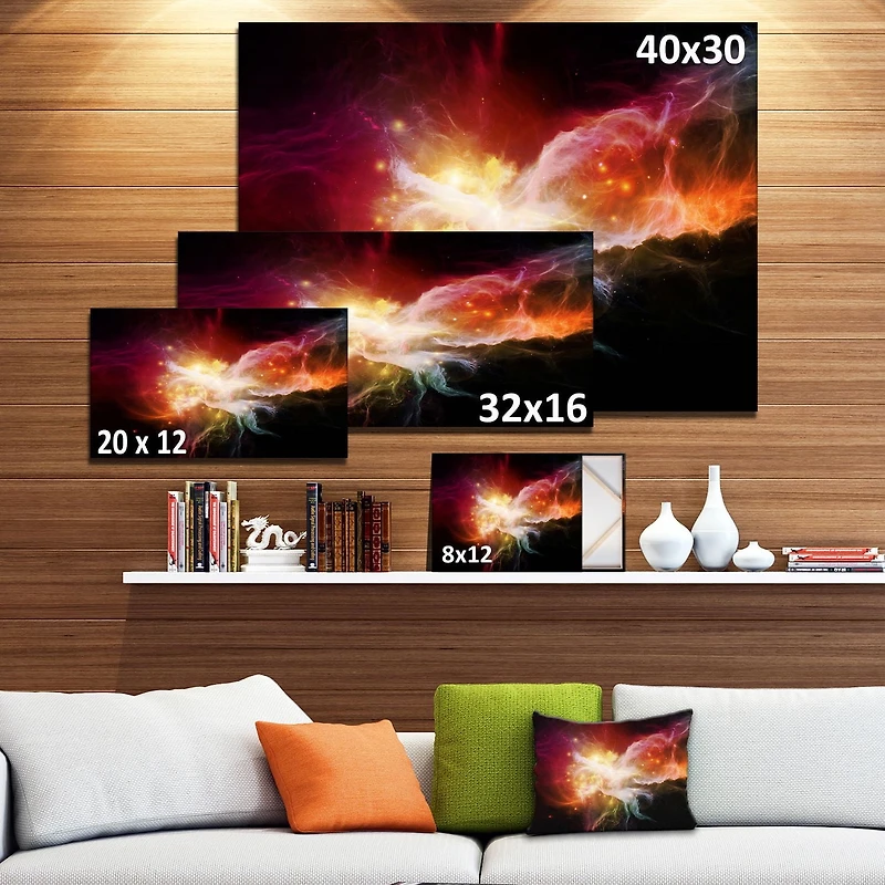 Design Art Elegance of Nebulae Canvas Print
