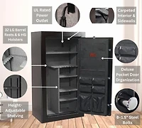 Preserve Series 59" Tall Gun Storage Safe With Electronic Lock & Triple Seal Protection (32 Gun Capacity), Lifetime Warranty Safe