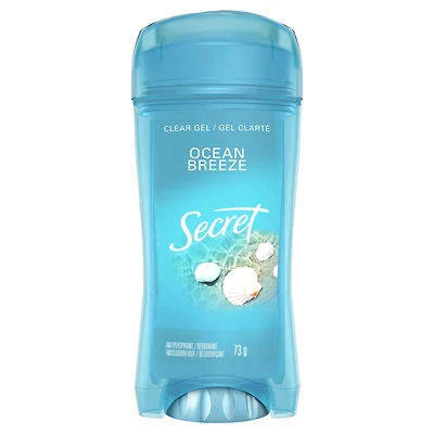 Secret Fresh Clear Gel Antiperspirant and Deodorant for Women, Ocean Breeze Scent, 73G